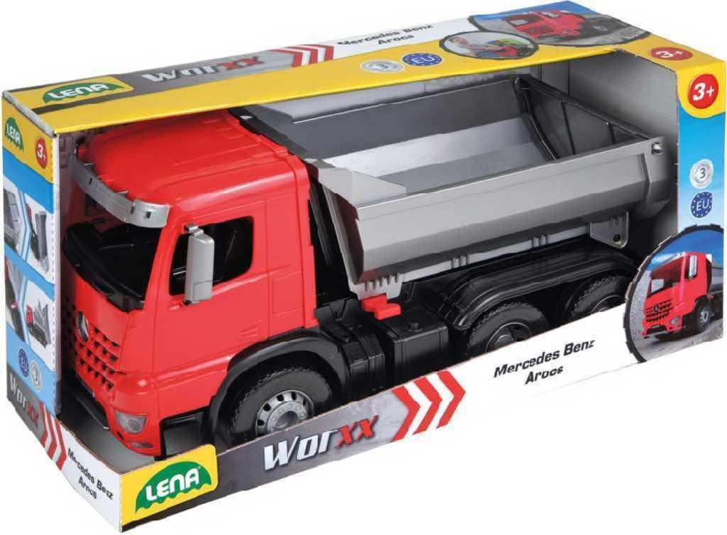 LENA Sklápěč funkční 46cm Worxx 1:15 Mercedes Arocs plast v krabici