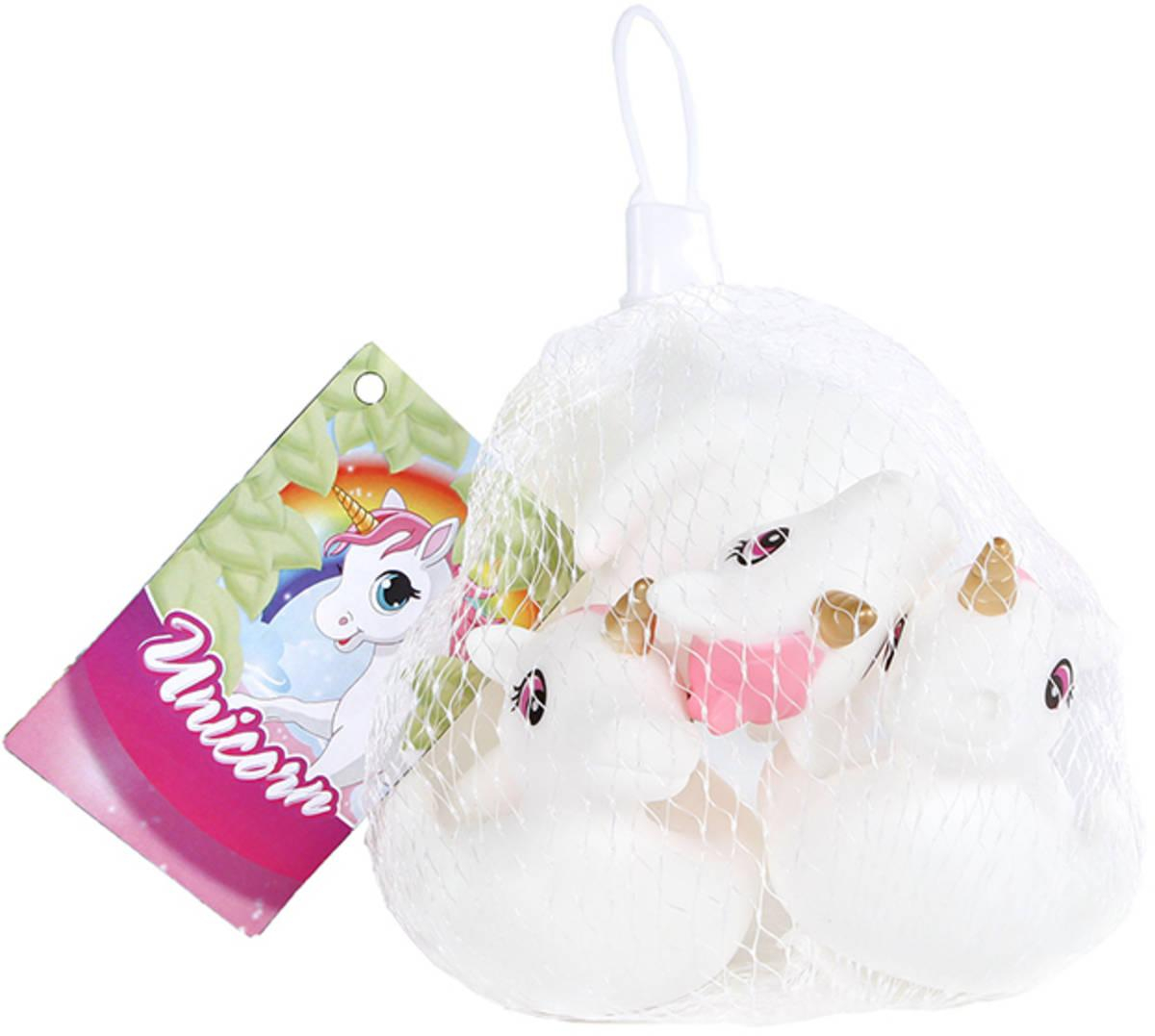 Jednorožec baby plastový set 3ks na koupání do vany do vody pro miminko