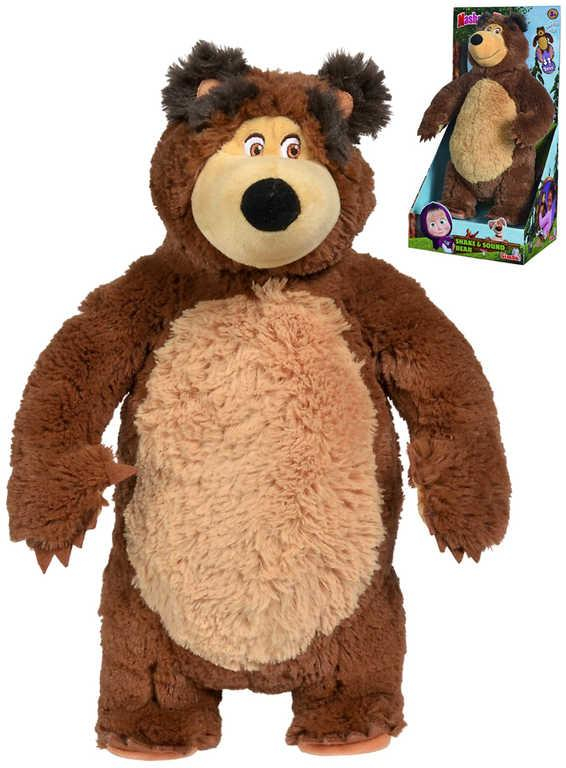 SIMBA PLYŠ Medvěd Míša 43cm (Máša a medvěd) smějící se na baterie Zvuk