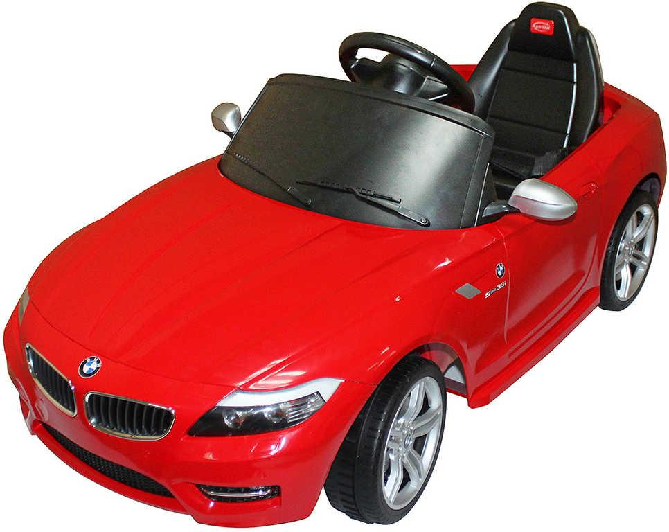 RC Auto červené BMW Z4 6V na vysílačku mp3 dětské ELEKTRICKÉ VOZÍTKO