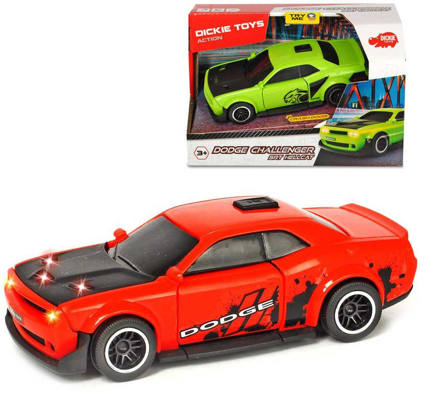 DICKIE Auto Dodge Challenger SRT Hellcat na baterie Světlo Zvuk 2 barvy