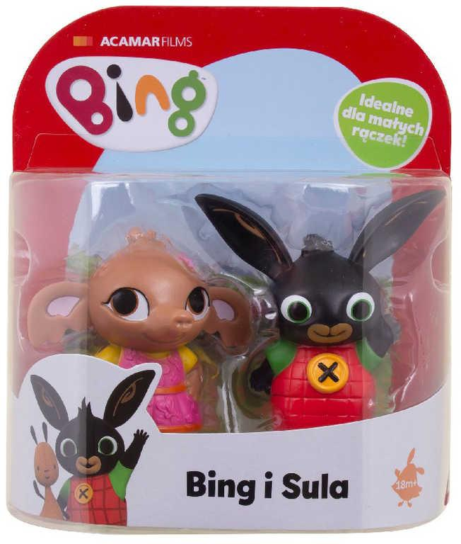 Bing a přátelé set 2 figurky Bing a Sula 7-9cm plast na kartě