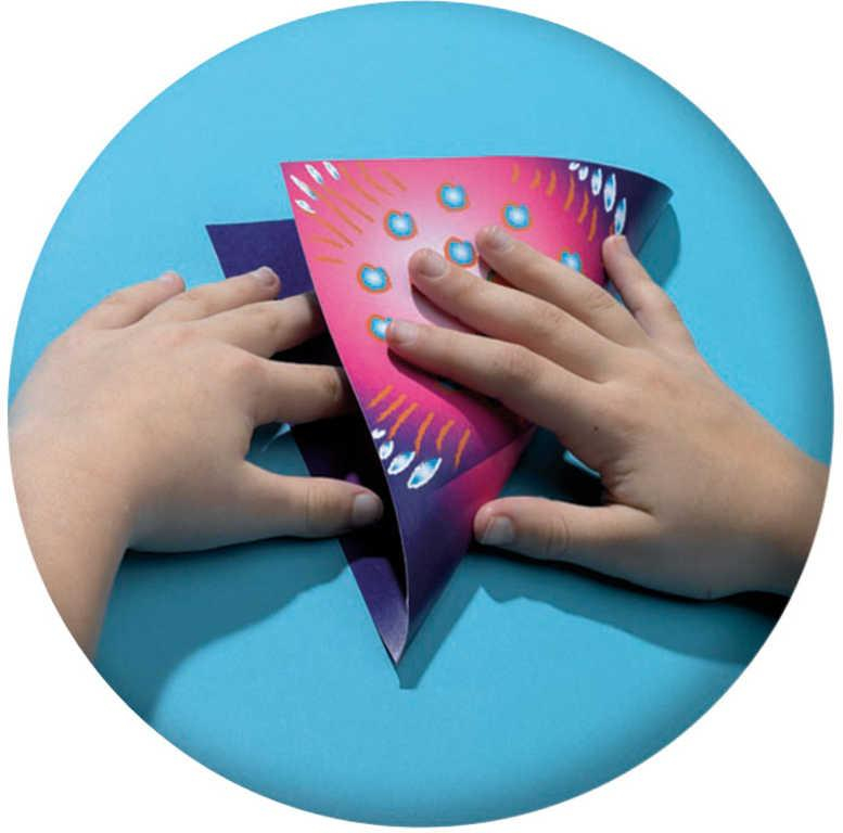 SES CREATIVE Origami skládačka papírová zvířátka kreativní set v krabici
