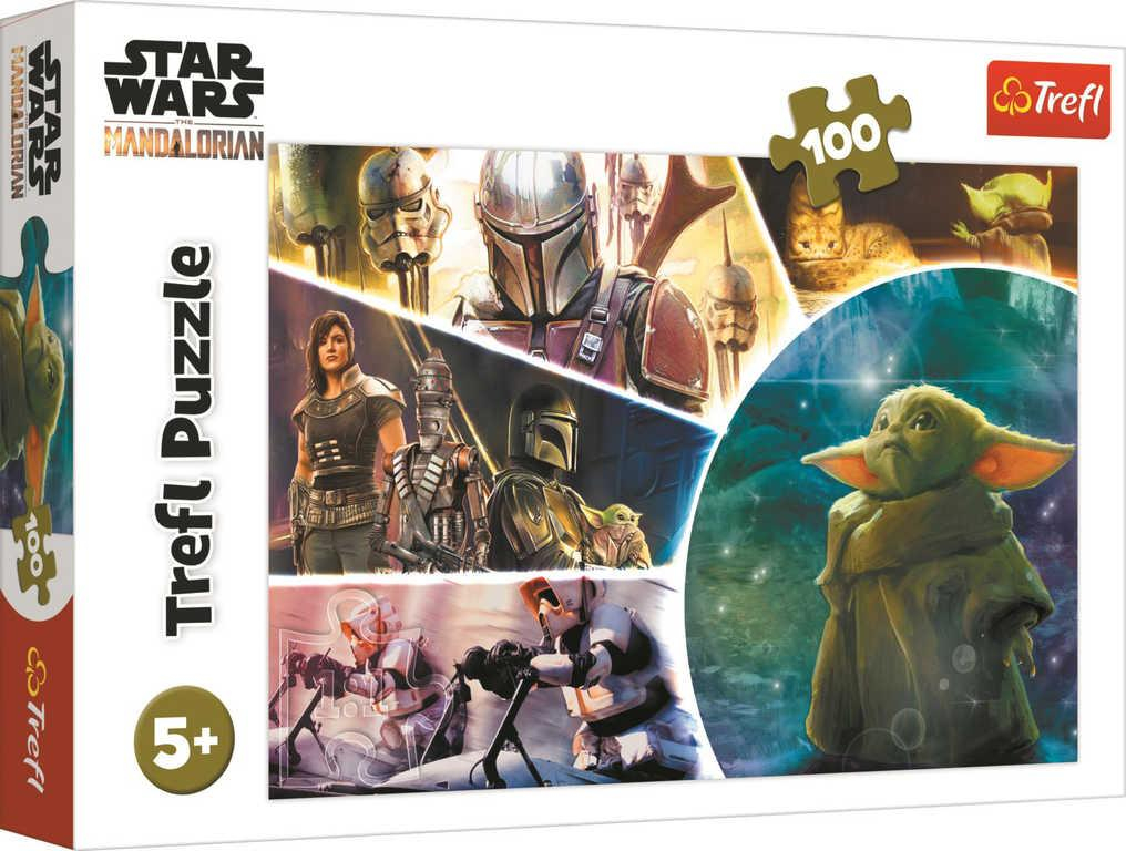 TREFL PUZZLE Star Wars The Mandalorian Baby Yoda 41x28cm 100 dílků skládačka