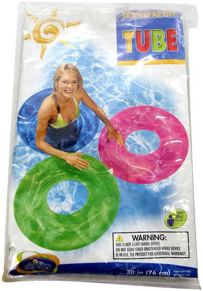 INTEX Kruh plavací 76cm nafukovací kolo transparentní do vody 3 barvy 59260