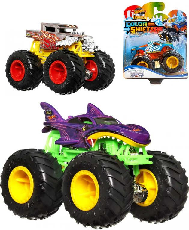 MATTEL HOT WHEELS Monster Trucks Color Shifters auto se změnou vzhledu