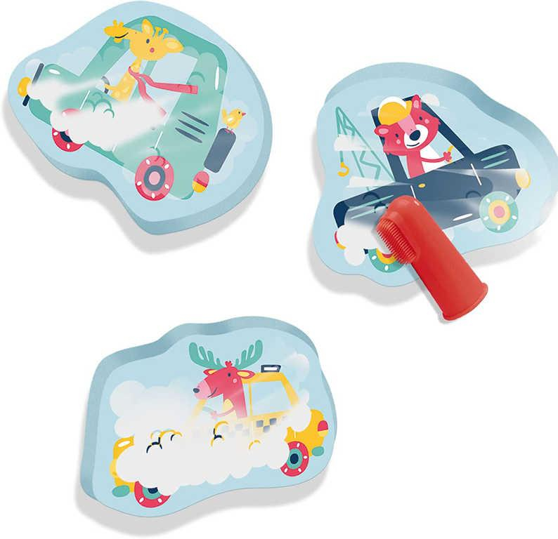 SES CREATIVE Baby vodolepky pěnové mytí autíček set 6ks v krabici