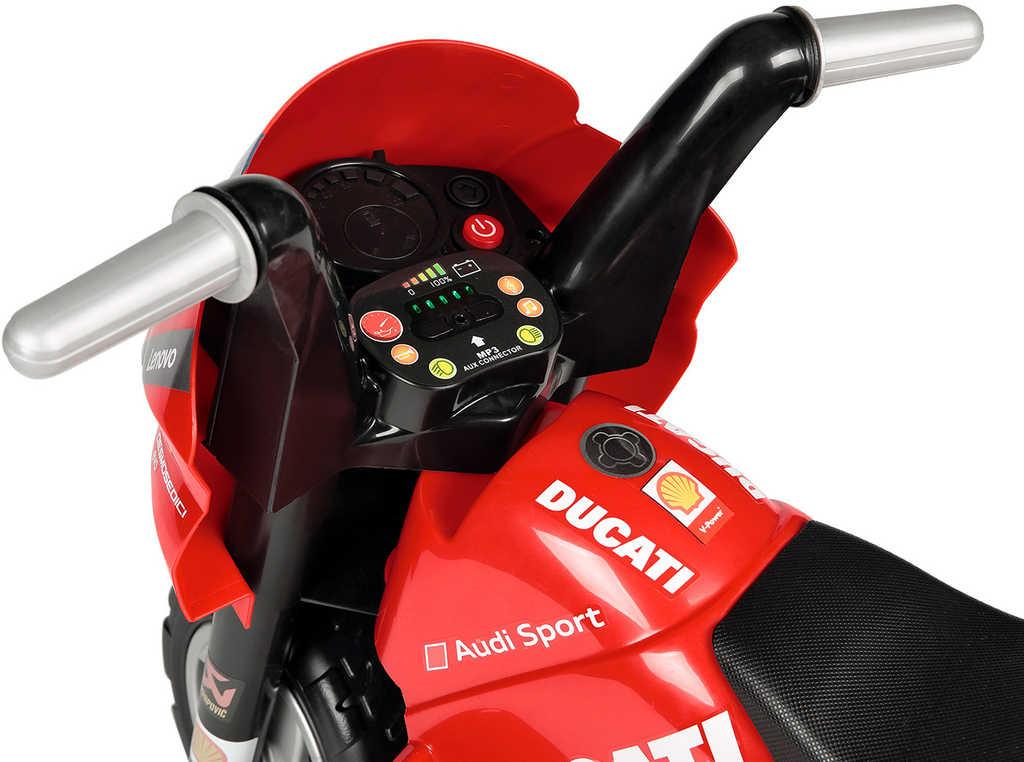 PEG PÉREGO Baby motorka DUCATI MINI EVO 6V tříkolka Elektrické vozítko