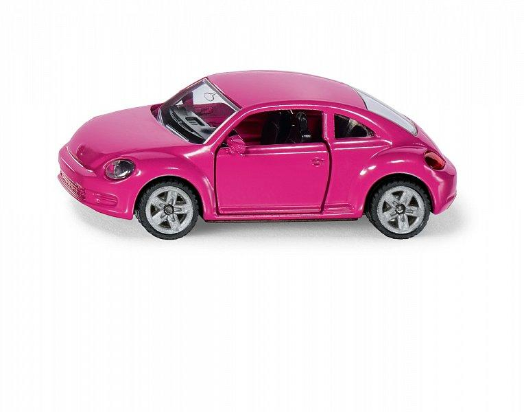 SIKU Blister - VW Beetle růžový s polepkama