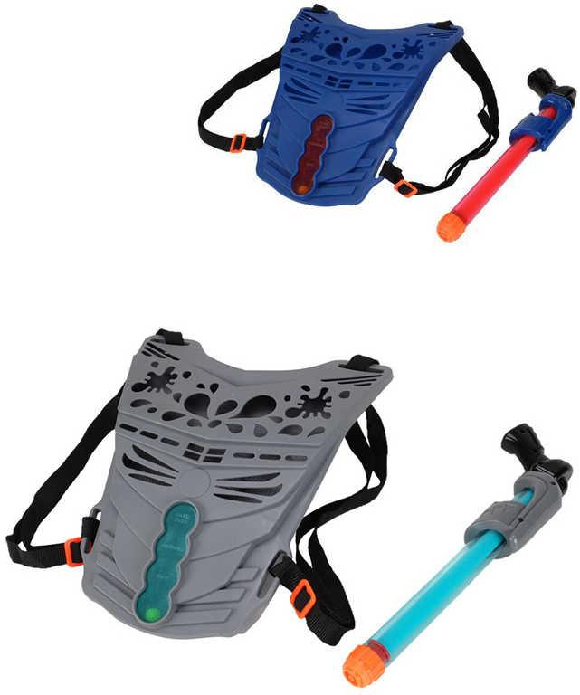 Sada vodní pumpovovací pistole 31cm s vestou s ukazatelem skóre 2 barvy