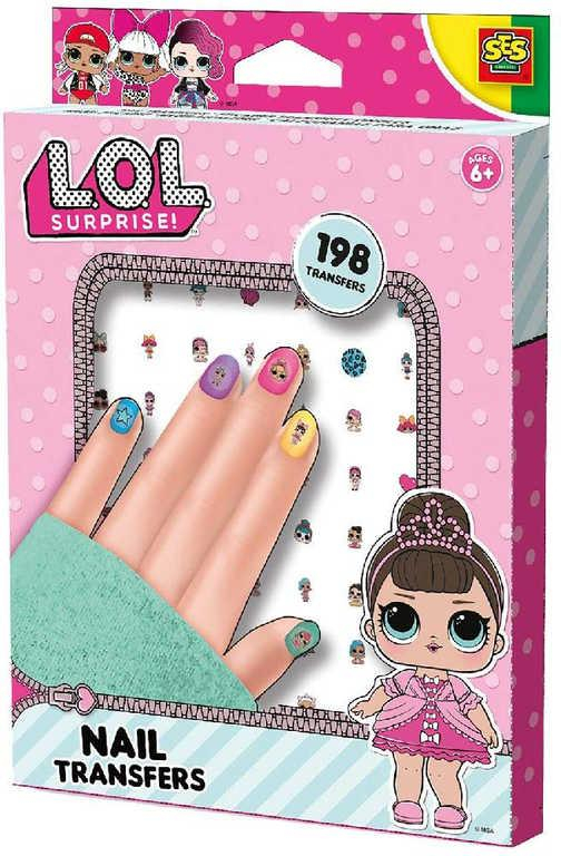 SES CREATIVE L.O.L. Surprise! Zdobení nehtů samolepky na nehty set 198ks