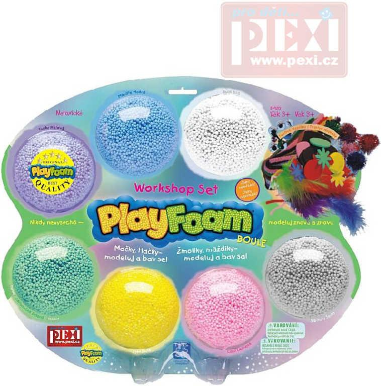 PEXI Modelína dětská PlayFoam workshop kreativní set boule 7ks