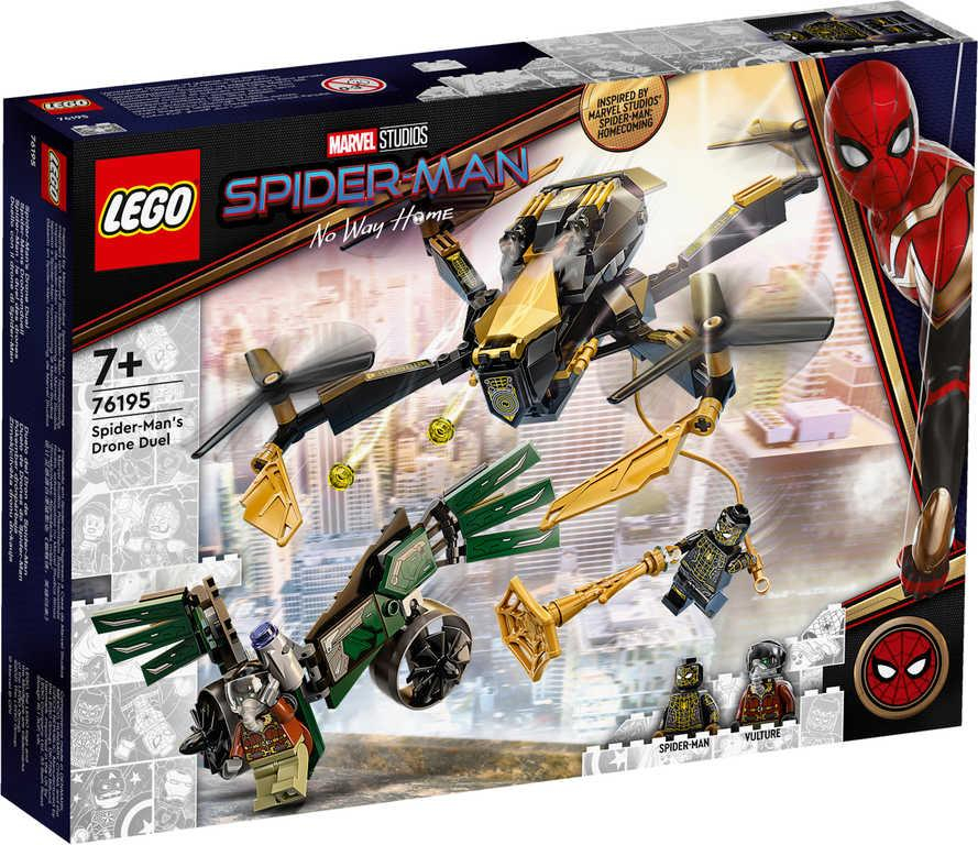 LEGO SUPER HEROES Spiderman a duel s dronem 76195 STAVEBNICE
