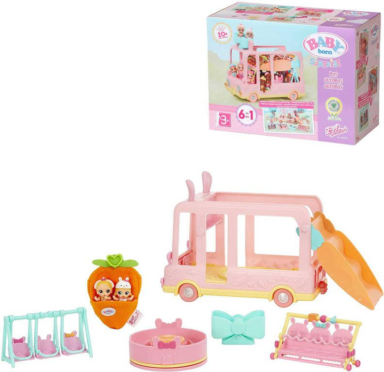 ZAPF BABY BORN Surprise Autobus herní set MiniMiminka 2ks s doplňky