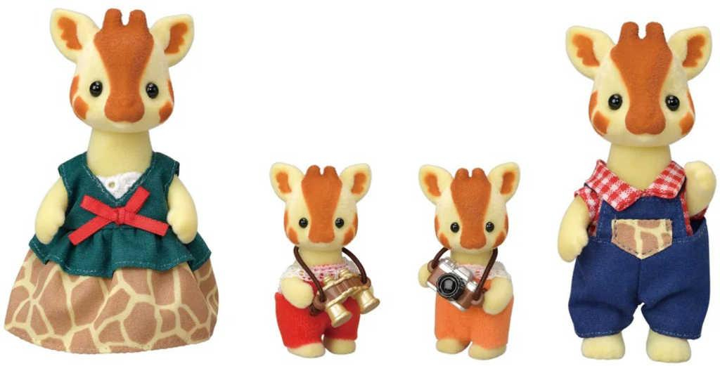 Sylvanian Families rodina žiraf set 4 figurky žirafí rodinka v krabici