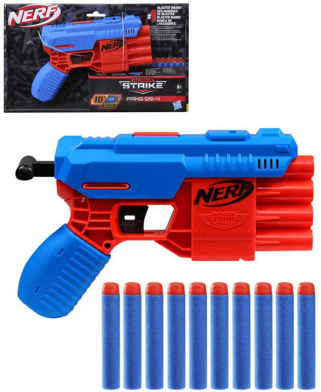 HASBRO NERF Alpha Strike Fang QS-4 set dětský blaster + 10 šipek Elite