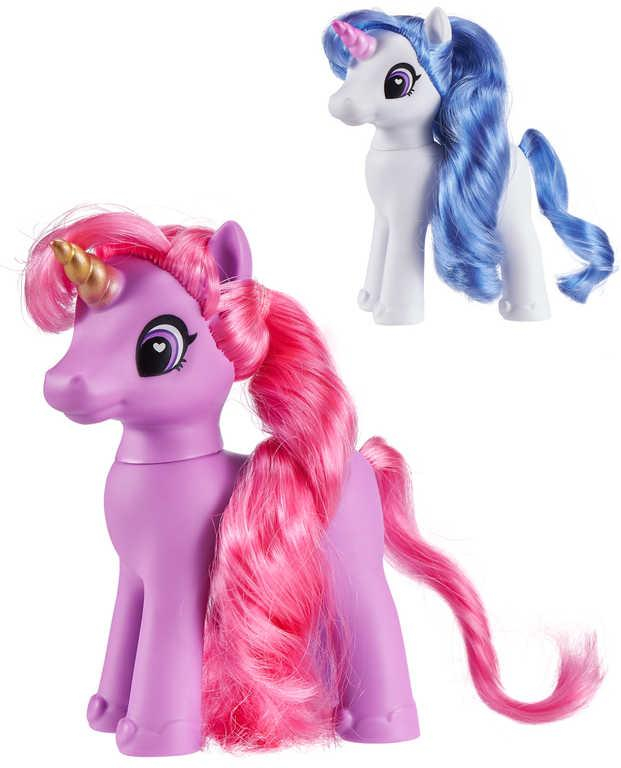 Jednorožec Sparkle Girlz s barevnou hřívou na česání set s doplňky 3 barvy