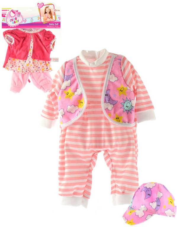 Obleček šaty pro panenku miminko 20-30cm různé druhy v sáčku