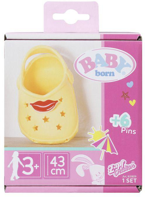 ZAPF BABY BORN Sandálky gumové kroksy 1 pár pro panenku 4 barvy
