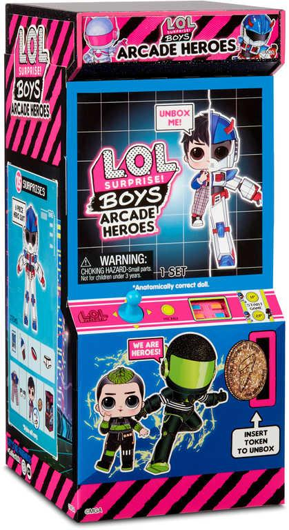 L.O.L. Surprise Arcade Heroes panenka kluk hrdina 15 překvapení různé druhy