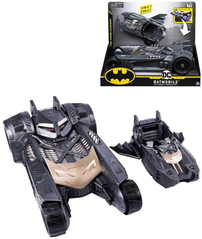 SPIN MASTER Batmobil a Batloď herní set 2v1 pro 10cm figurku plast