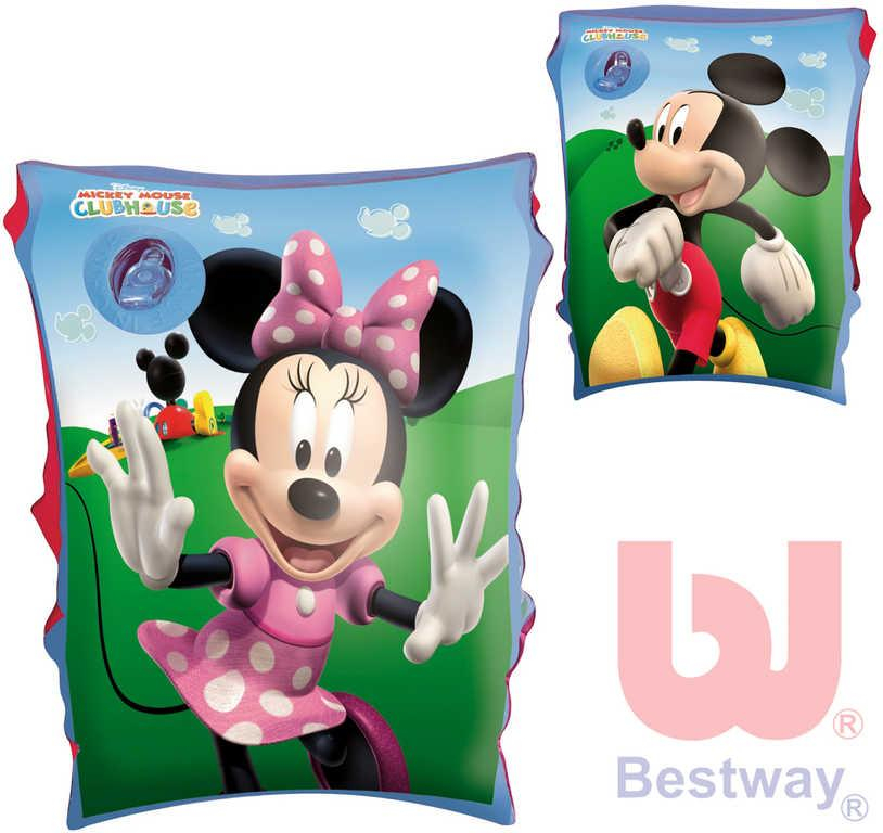 BESTWAY Nafukovací dětské rukávky 1 pár Minnie/Mickey Mouse 2 druhy do vody