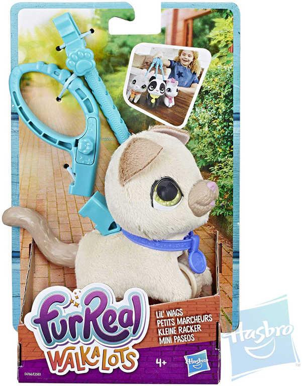 HASBRO FurReal Friends Walkalots kočka malá s vodítkem na venčení na baterie Zvuk