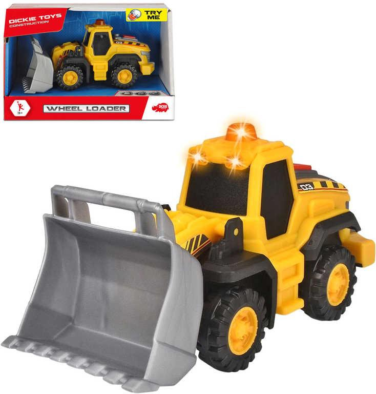 DICKIE Auto pracovní nakladač 16cm volný chod na baterie Světlo Zvuk