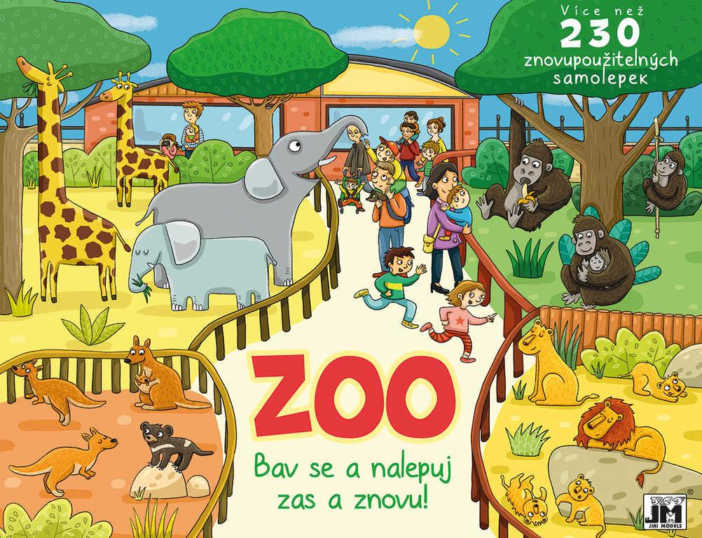 JIRI MODELS Album samolepky ZOO Bav se a nalepuj zas a znovu!