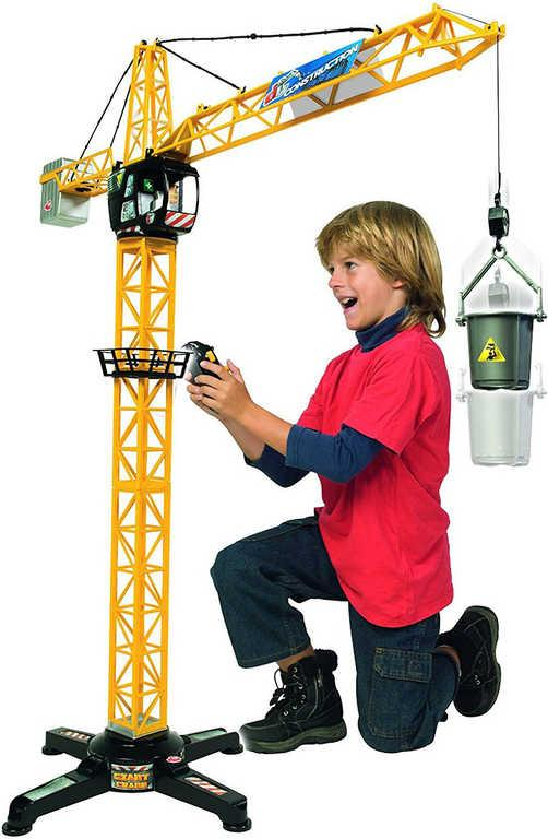 DICKIE Jeřáb Giant Crane 100cm funkční na baterie ovládání na kabel plast