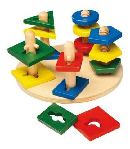 Small Foot Motorický labyrint geometrické tvary 3D Motorická věž