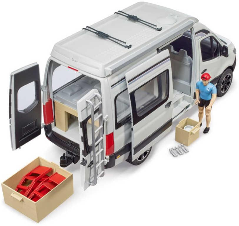 BRUDER 02672 Auto Mercedes-Benz Sprinter obytný s řidičem a doplňky
