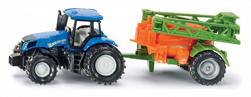 SIKU Blister - Traktor s přívěsem na rozprašování hnojiva
