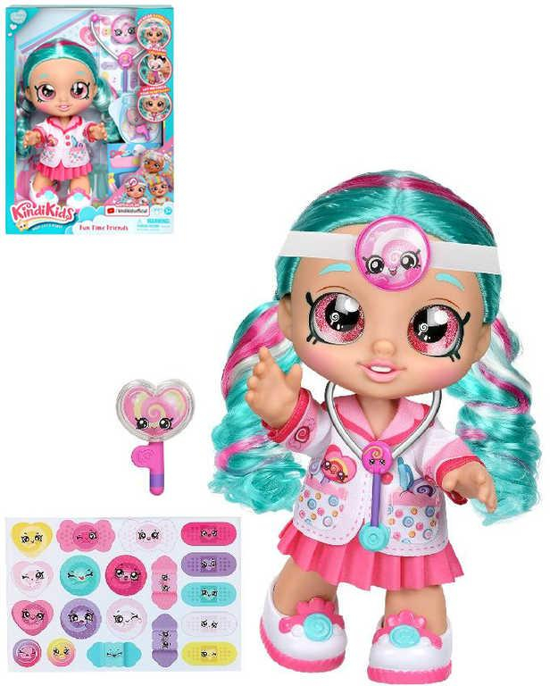 KINDI KIDS Panenka Cindy Pops doktorka 30cm interaktivní herní set s doplňky