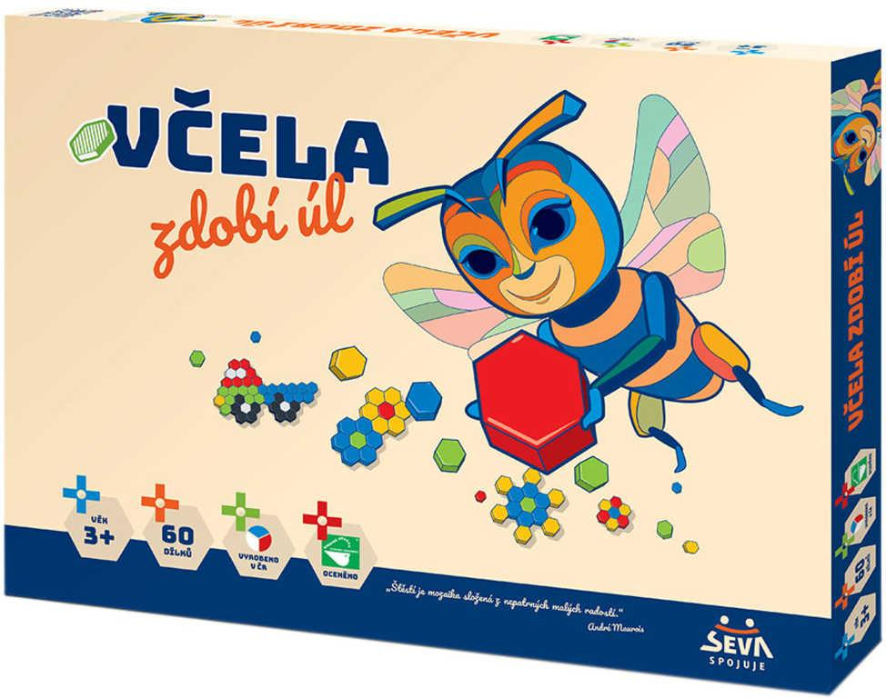 SEVA Mosaic Maxi 1 Včela zdobí úl Stavebnice mozaiková 60 dílků plast