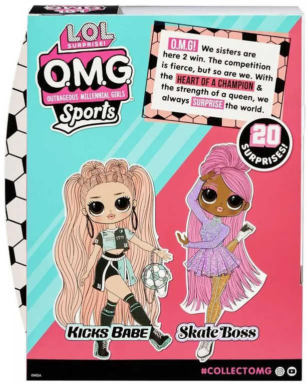 L.O.L. Surprise! OMG Velká ségra sportovkyně panenka Kicks Babe 20 překvapení
