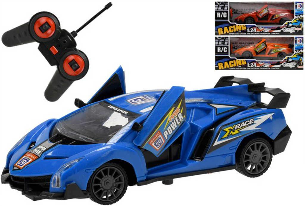 RC Auto sportovní 18cm na vysílačku 27MHz na baterie 1:24 různé druhy