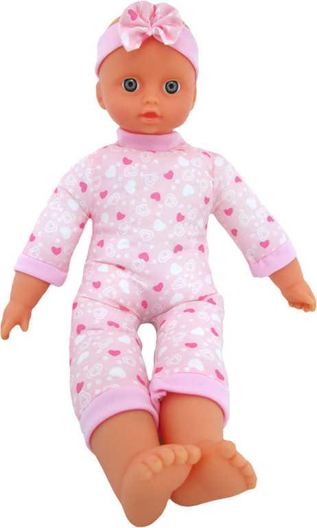 Baby panenka miminko Bambolina Amore 33cm měkké tělíčko na baterie Zvuk