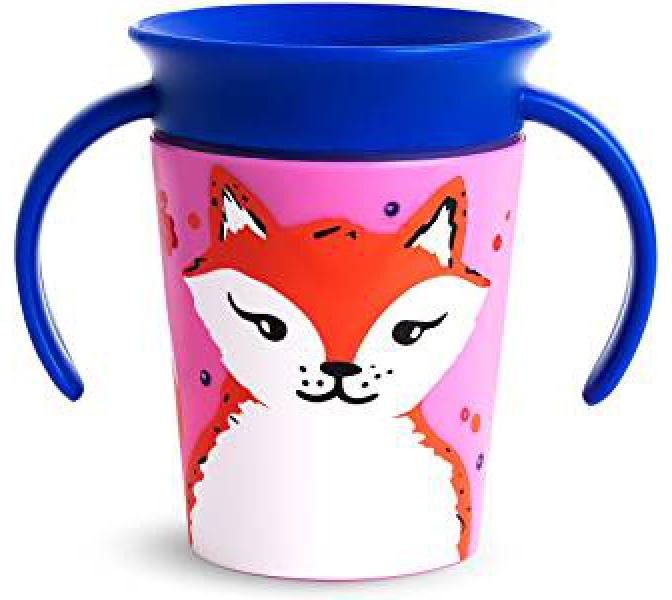 Munchkin - Juniorský hrneček WildLove 360° s oušky 177 ml - liška