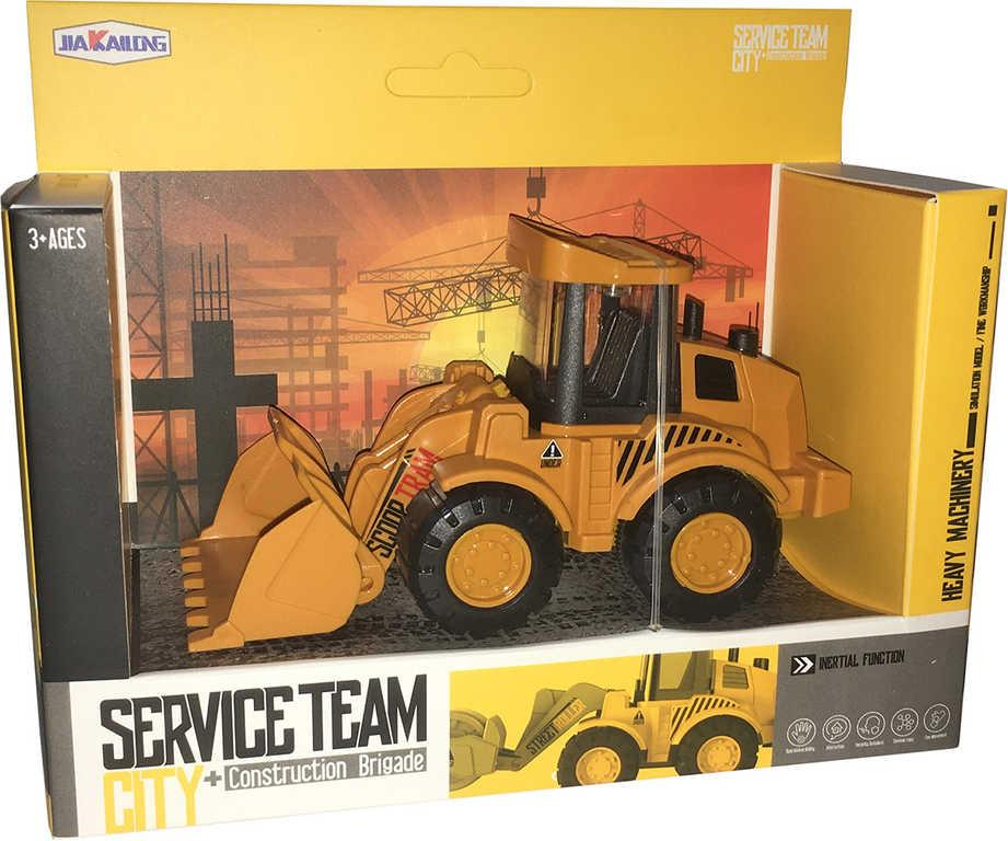 Auto Service team stavební stroj zpětný chod 13cm 2 druhy plast