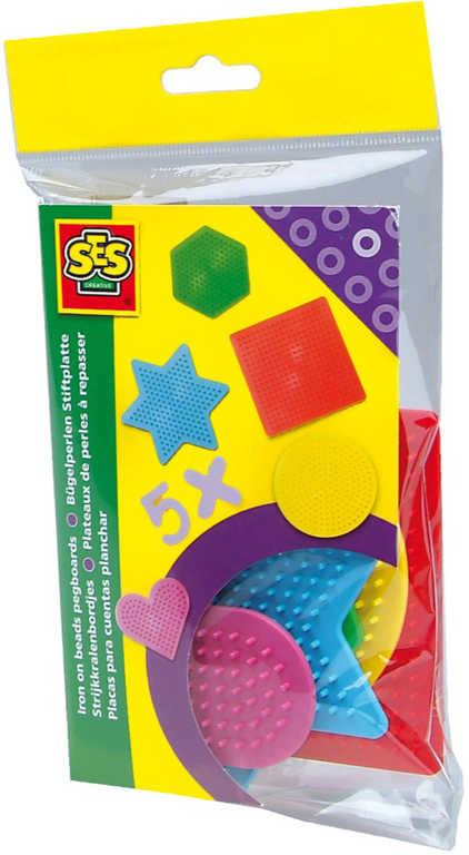 SES CREATIVE Podložky náhradní pro zažehlovací korálky set 5ks malé plast