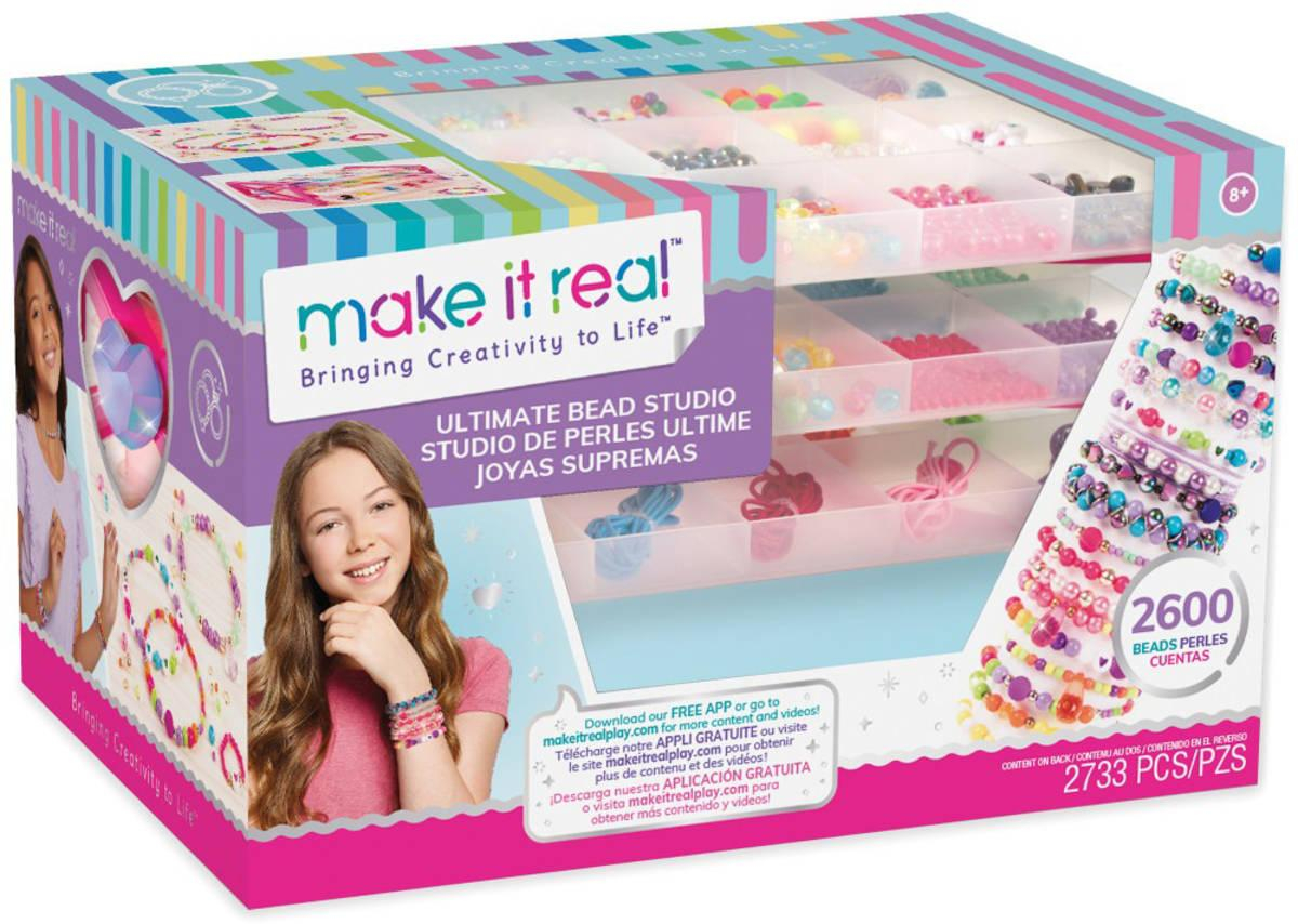 MAKE IT REAL Korálkové studio kreativní set výroba dětské bižuterie