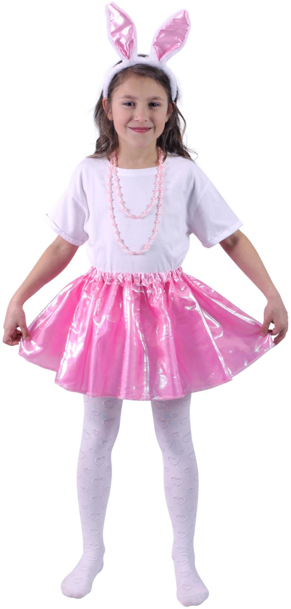KARNEVAL Šaty zajíček set tutu sukně s čelenkou 3-10 let (104-146cm) *KOSTÝM*