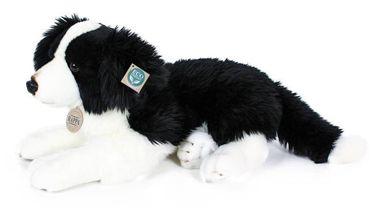 PLYŠ Pes Border Kolie 45cm ležící Eco-Friendly *PLYŠOVÉ HRAČKY*