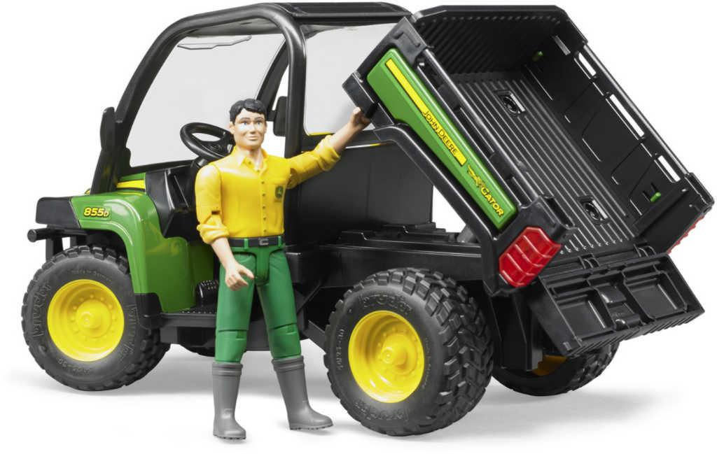 BRUDER 02490 John Deere Gator XUV 855D set s figurkou řidiče
