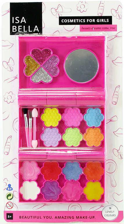 Isabella Make-up dětský set s aplikátory a zrcátkem dvoupatrový