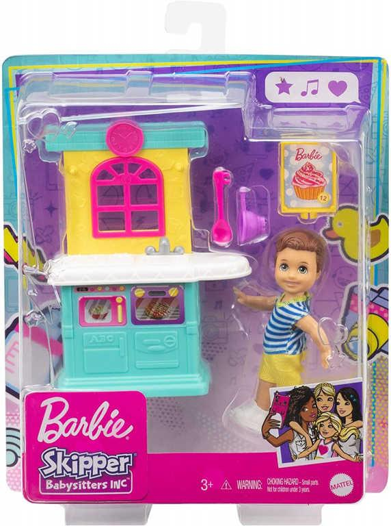 MATTEL BRB Barbie herní set panenka s doplňky pro chůvu 3 druhy