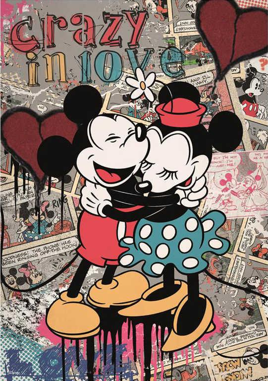 DINO Puzzle 500 dílků Mickey Mouse retro 33x47cm skládačka v krabici