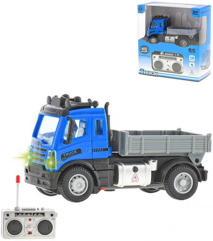 RC Auto nákladní 12cm na vysílačku 27MHz na baterie 1:64 Světlo