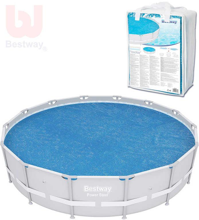 BESTWAY Plachta solární na kulatý bazén Power Steel 427cm modrá 58252